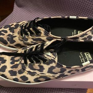 Keds Kate Spade Champion KS Leopard Satin Sneaker
